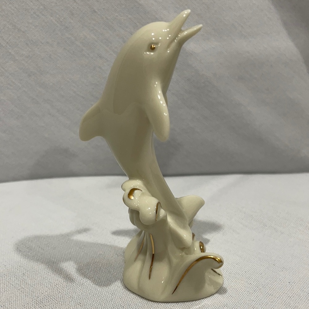 Lenox Dolphin with Gold Accent 4”